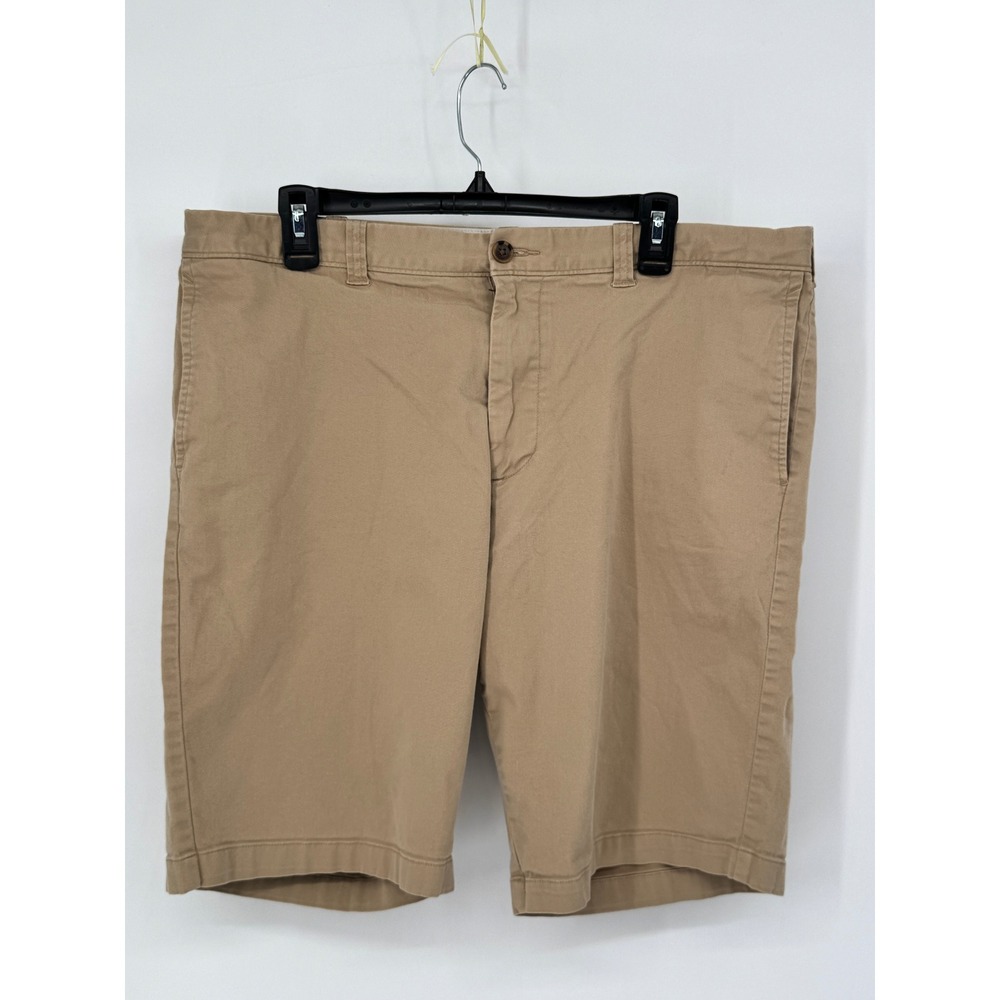 J.Crew Chino Shorts Mens 38 Khaki Good 11 Inch Inseam Stretch Cotton Twill